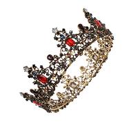 NOLITOY 1 Pc de cristales coloridos tiara de la vendimia tiaras y coronas para mujer tocados de novia coronas para novias para la decoración tocado de de boda pedrería