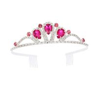 NOLITOY 1 Pc Diadema De Colorida Diademas Diadema Niña Andar a Tropezones Decoraciones 10 Cumpleaños Headdress Tiaras Diadema De De Imitación Birthday Rosa Pedrería