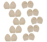 NOLITOY 10 pares Almohadillas para Tacones Altos Relleno para Puntera Plantillas Delanteras para Mujer Antideslizantes y Ligeras para Botas y Zapatos Planos