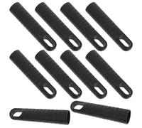 NOLITOY 10 Piezas de Tapas de Repuesto para Varilla de Fregona de Plástico Negro, Recambio Compatible y Fácil de Instalar para Mopas en Hogares y Espacios Comerciales