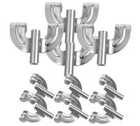 NOLITOY 10 piezas Ganchos Metálicos para Bombo Resistente Montaje Fácil Repuesto Duradero para de Percusión Agarre Firme y Estable Kit de Montaje para Batería