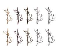 NOLITOY 10 Piezas Horquillas De Ramas Cabello Horquillas De Aleación Forma De Astas De Ciervo Para Tocado De Niña