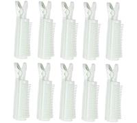 NOLITOY 10 Piezas rulos clip de sujeción del cabello solución de volumen de cabello garras de pelo grifo hair clips horquillas moño pinza para rizador de pelo clips de raíz AbS Light Green