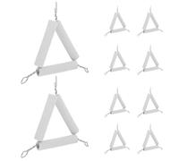 NOLITOY 10 Soportes Triangulares para Crisoles de Laboratorio Soporte Metálico Resistente al Calor Equipo de Experimentación Química Adecuado para Enseñanza y Uso en Laboratorio 10