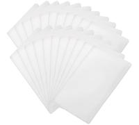 NOLITOY 100 Fundas para Tarjetas de Crédito y Medicare de Pvc Blanco, Resistentes al Desgaste, para Almacenamiento y Protección, Ideales para Estudiantes y Profesores