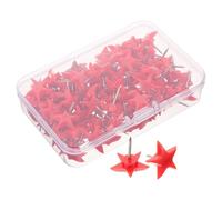 NOLITOY 100 piezas Chinchetas Forma de Estrella Coloridas Tachuelas Creativas para Tablón de Anuncios Alfileres para Corcho Oficina Hogar y Escuela Pins Decorativos para Mapas y Notas