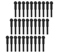 NOLITOY 100 Piezas Parachoques de Tijera Silenciador de Goma Negro para Tijeras de Peluquero Grandes Accesorios Flexibles para Herramientas de Aseo de Mascotas Reducción de Ruido para