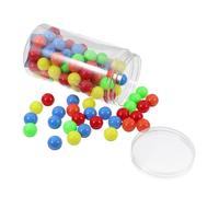 NOLITOY 100 piezas Unidades Bolas Pequeñas de Colores para Enseñanza Matemática Suministros Educativos con Bolas de Duraderas para Escuela Primaria Juguetes Montessori para Habilidades