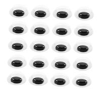 NOLITOY 100 Redondos De 12 Mm Para Manualidades, Ideales Para Peluches Y Ojos Móviles Realistas Con Autoadhesivo.