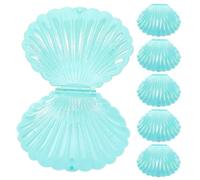 NOLITOY 10piezas Caja de Dulces de Boda Conchas Marinas Joyero Pequeño para Colección Organizador de Anillos Decoración Náutica para Cumpleaños y Fiestas de Playa