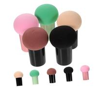 NOLITOY 10piezas Esponjas Maquillaje Unidades Multifuncionales Seca y Húmeda Práctica Hypoalergénica Mango Fácil