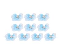 NOLITOY 10piezas Rhinestones Nail Art Charms Decorativos Para Manicura Accesorios De Flores y Perlas Para Uñas