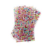 NOLITOY 11hojas Pegatinas De Gemas De Imitación Autoadhesivas Calcomanías De Cristal Brillantes Para Hacer Tú Mismo Álbumes De Recortes Decoración De Uñas