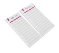 NOLITOY 12 Hojas de Presupuesto A6 6 Agujeros Recargables para Carpeta Color Rojo Paquete de 12 Unidades Recambios Prácticos para Planificador Financiero Portátil y Seguimiento de