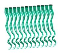 NOLITOY 12 Pcs Extensiones De Cabello Rizado Para Mujeres Pelucas Postizos Con Clips Colores