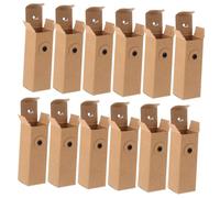 NOLITOY 12 piezas Caja de Papel Kraft para Cosméticos de Unidades Pequeño para Barra de Labios Perfume y Aceite Esencial Diseño Compacto y Portátil para Viaje y Regalo