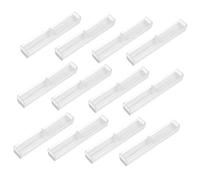 NOLITOY 12 Piezas Cajas de Plástico Semitransparentes para Bolígrafos Estuches Individuales Reutilizables de Unidades Portátiles y para Almacenamiento y Exhibición de Plumas Regalo para