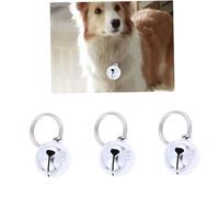 NOLITOY 12 Piezas Cascabeles para Mascotas de Cobre Plateado Accesorios Colgantes para Collares de Gatos y Perros Decoración Segura y Duradera