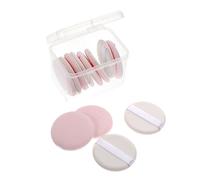 NOLITOY 12 Piezas esponja de maquillaje limpiador almohadilla esponjas bálsamo burbuja maquilhagem nezeni cosmetics base polvos maquillaje Cosmético Soplo de polvo Hidrófilo sin látex rosa