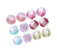 NOLITOY 12 Piezas Mini Sombreros de Papel Colores Sombreros Tejidos para Manualidades DIY Accesorios Decorativos para Muñecas Surtido de Colores
