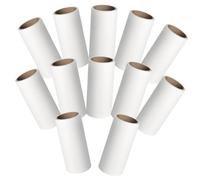 NOLITOY 12 Piezas Rodillo Quitapelusas Portátil Multiusos para Pelo de Mascota Papel Adhesivo Extra Pegajoso para Ropa Sofá y Coche Práctico y Compacto para Uso Doméstico