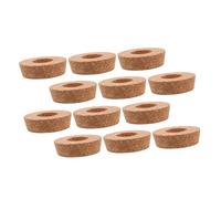 NOLITOY 12 Piezas Tapones de Corcho con Orificio para Macetas de Tapas Pequeñas para Jarrones Hidropónicos Tapa Reemplazo para de Conservación y Soporte Plantas Interiores