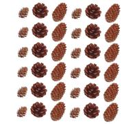 NOLITOY 120 Piezas Conos de Pino Secos Naturales para Manualidades Decoración Navideña Sostenible Mini Piñas para Coronas Adornos y Proyectos Detallados