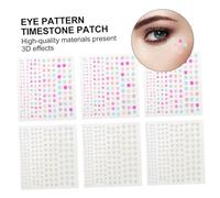 NOLITOY 12hojas Calcomanía Decorativa Ojos Perlas Pegatina Moda Diy Creativa Diseño Bonito