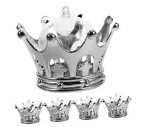 NOLITOY 12piezas Cajas de Dulces para Boda con Forma de Tiara Unidades Contenedores para Cupcakes Transparentes Decoraciones para Fiestas de Reinas