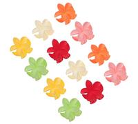 NOLITOY 12piezas Flower Hair Clips for Women and Girls Decorative Small Hair Jaw Clamps for Casual and Elegant Styles