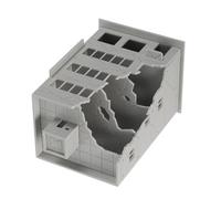 NOLITOY 144 Modelo Plástico DIY de Casa Dañada para Paisajes Ferroviarios Miniatura Detallada de Edificio Bombardeado Adecuado para Modelismo Urbano y Escenarios de Ruinas