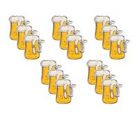 NOLITOY 15 piezas Broches Luminosos de Jarra de Cerveza para Oktoberfest Broche de Moda para Mujer Ligero y Resistente Accesorio Divertido para Chaquetas Mochilas y Bufandas