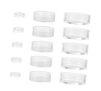 NOLITOY 15 Piezas Soporte Exhibidor Acrílico Transparente para Esferas de Base para Pelotas de Golf Canicas y Joyas para Exhibición y Almacenamiento