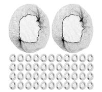 NOLITOY 150 Unidades de Redecillas Invisibles Negras para Moño de Malla Elástica Tamaño 24 Pulgadas Cubre Recogidos para Danza Gimnasia y Cocina