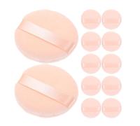NOLITOY 16 Uds Esponja Para Polvos Almohadillas Para Maquillaje Esponja Para Maquillaje Esponjas Para Polvos Cosméticos Con Cinta Para La Cara Para Sueltos Y Base Beige 6. 00X6. 00X1. 20