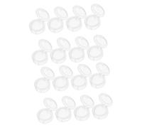 NOLITOY 16piezas Caja Para Sombras De Ojos Organizador De Maquillaje Práctico y Ligero Para Viajes y Uso Casa Almacenamiento De Sombras Rubores y Fundamentos Diseño Elegante Color Blanco