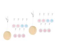 NOLITOY 16piezas Paquete De Paños Limpiadores De Pantalla Para Móvil Con Llavero Portátil Herramienta De Limpieza De Lentes y Gafas Colores Macaron