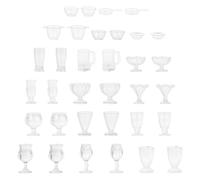 NOLITOY 17 Mini Contenedores de Alimentos Decoración Micro para Escenas Accesorios para Casas de Muñecas Obsequio para Coleccionistas