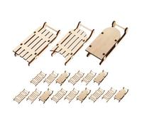 NOLITOY 18 Piezas Miniature Wooden Sleighs Model Unfinished Christmas Tree Hanging Decor For DIY Crafts Wedding Holiday Ornaments