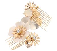 NOLITOY 1par Peine Lateral De Estrás Para Novia y Damas De Honor Accesorios De Pelo Elegantes Para Bodas y Fiestas De Peinetas Decorativas Para Peinados Chic