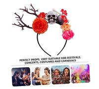 NOLITOY 1Pc Rama Banda Para El Cabello Bandas Ram Cuernos Traje Diadema De Halloween Colgantes De Halloween Decoraciones Disfraces Diadema De Lazo Rojo Disfraz De Halloween Diadema Del