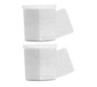 NOLITOY 2 Cajas de 400 Toallitas de Algodón para Limpieza Cosmética Discos Desmaquillantes para Remover Esmalte y Suministros para Injertos Blancas sin Residuos Uso Profesional