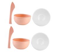 NOLITOY 2 DIY Máscara Tonificante Tazón Kit De Accesorios Para Morir El Cabello Cubierta Facial DIY Cuencos De Color Inoxidable Estilista Kit De Muerte Del Cabello Tazón De Salón De