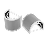 NOLITOY 2 Filtros Antipop para Micrófono Forma de U Protector Antiviento para Micrófono con Malla Metálica Blanca y Algodón para Grabación de Voces Podcast y Streaming Profesional