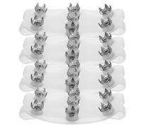 NOLITOY 2 Pares Crampones de Tracción para Hielo y Nieve con 7 Dientes, Antideslizantes y Resistentes, Fabricados en Silicona y Hierro Galvanizado para Senderismo y Caminos Helados