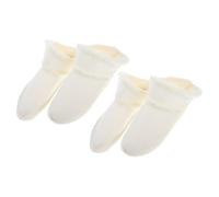 NOLITOY 2 Pares De Plantillas De Cocodrilo Peludas Plantilla De Felpa Zapatos De Cocodrilo Forro Cálido Zuecos De Invierno De Inserción De Zapato De Piel Forros Peludos Extraíbles Y