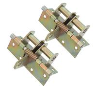 NOLITOY 2 Piezas Bisagras de Armario con Muelle Amortiguador Autocierre Silencioso y Resistente Grados para Puertas de Cocina y Baño de Acabado Dorado