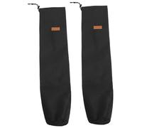 NOLITOY 2 piezas Bolsa de Almacenamiento para Bastones de Tienda de Campaña Resistente de Oxford Portátil y Duradera para Camping y Pesca al Aire Funda Protectora para y de Toldo Negra