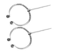 NOLITOY 2 piezas Broche Vikingo Medieval de Aleación de Zinc de Hebilla Decorativa para Chal y Accesorio Versátil y Resistente para Mujeres y Amantes Historia