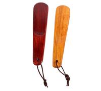 NOLITOY 2 piezas Calzadores Cortos de Madera con Mango de Diseño Compacto para Embarazadas y Mayores Herramienta Práctica para Calzarse sin Agacharse para Colgar y Uso Duradero Casa y